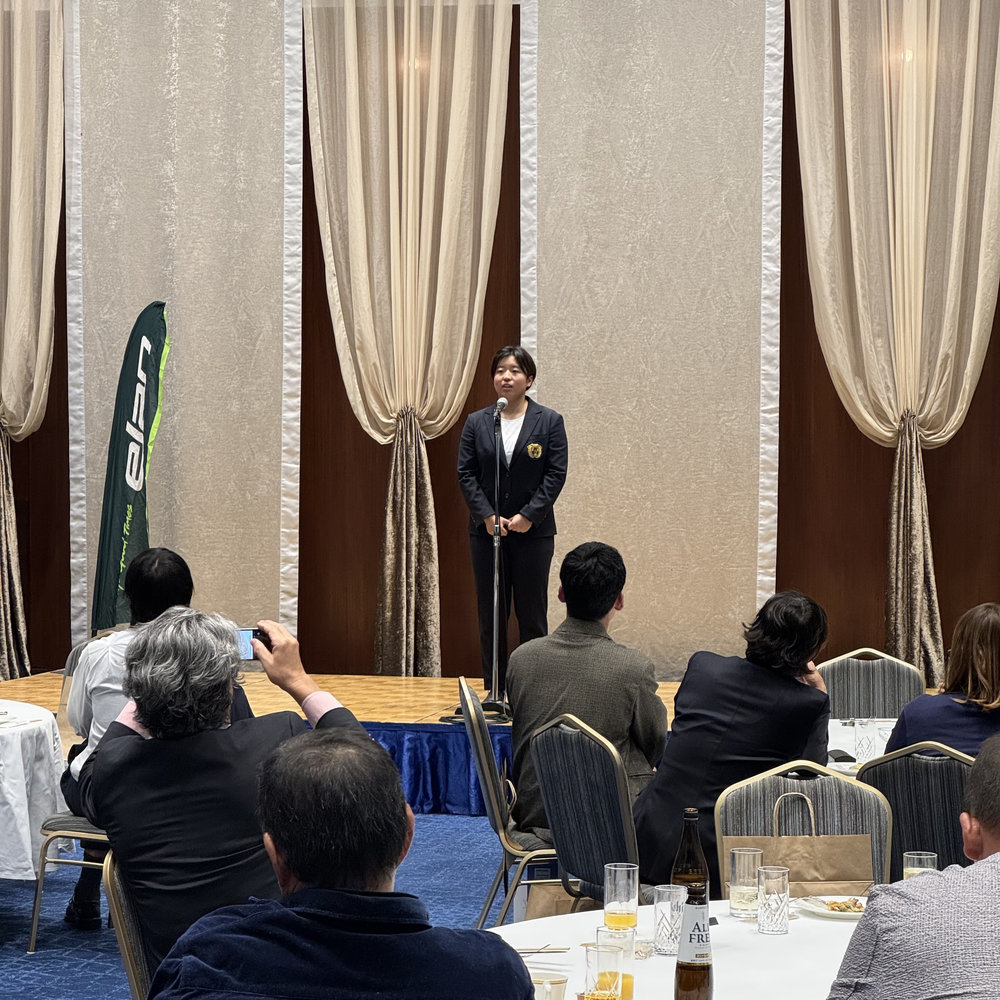 中西凜 選手 後援会主催 キックオフパーティ＆ゴルフコンペ写真（2025年10月24日）